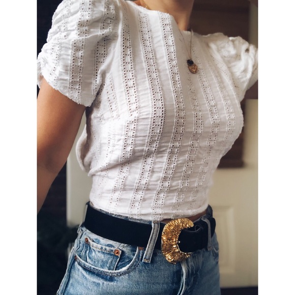 Last✨🆕Free People White Star Struck Tee - Picture 3 of 8